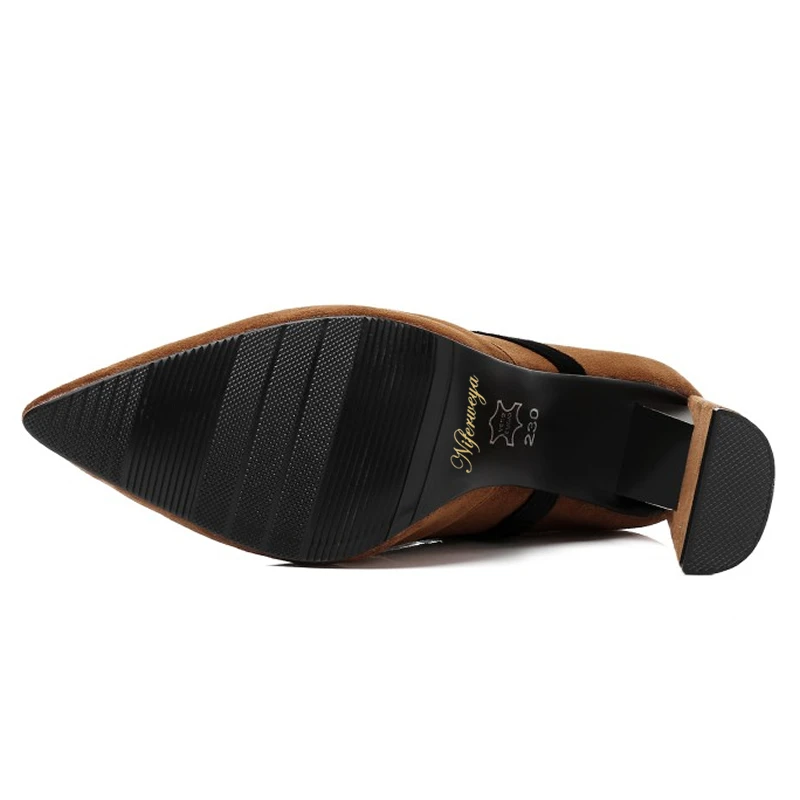 New spring/autumn party high heels Big size 33-46 fashion Pointed Toe Metal Decoration women shoes zapatos mujer