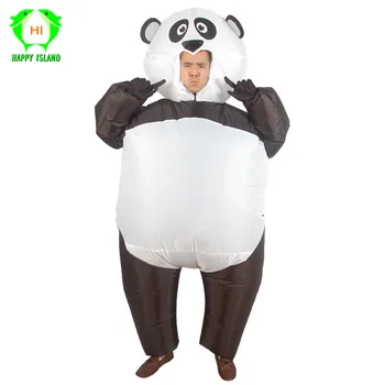 

Funny Inflatable Panda Costume for Adult Animal Halloween Inflatable Blow Up Costume Christmas New Year Party Costumes