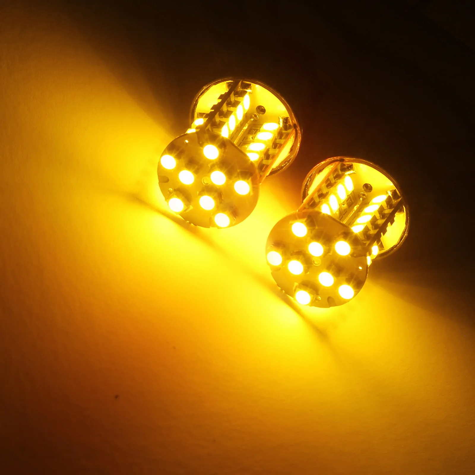 ANGRONG 2 X LED 7443 582 580 W21/5 Вт лампа Sidelight задний стоп сигнал DRL 12В Янтарный|Сигнальная