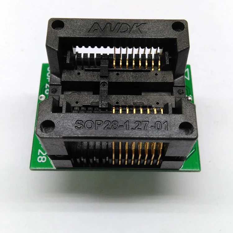 

SOP16 Chip Programming Socket 300mil OTS28-1.27-04 IC Test Socket Burn in Socket Adapter Wholesale High Quality