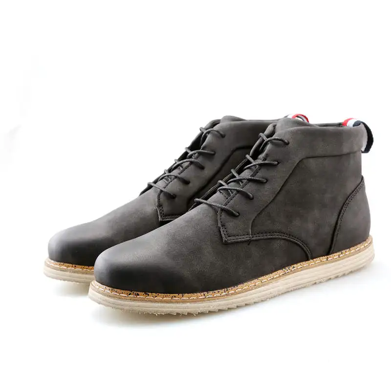 SERENE/Брендовые мужские ботинки; сезон весна-осень-зима; модные повседневные кожаные ботинки; высокие ботинки; ботильоны на шнуровке; JM-1620 обувь - Цвет: Black