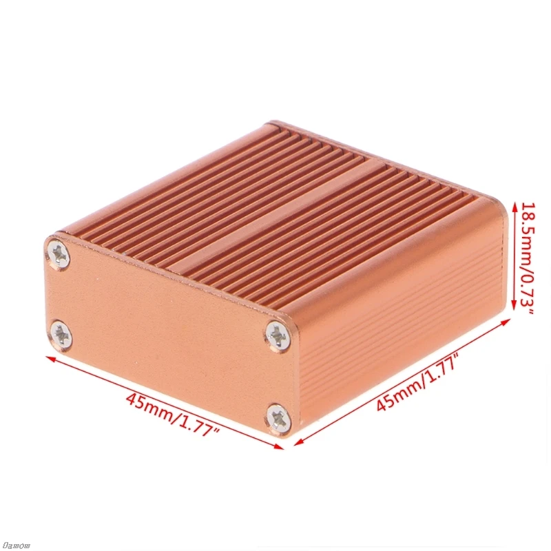 DIY Алюминий чехол электронный проект PCB приборные 45x45x18,5 мм Damom