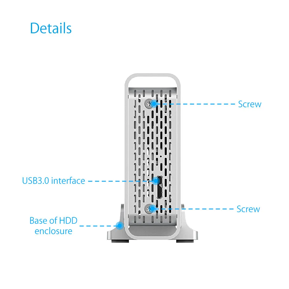 Yottamaster высококлассная док-станция для жесткого диска 2,5 дюймов USB3.0 to SATA алюминиевый чехол для жесткого диска корпус для жесткого диска поддержка UASP 4 ТБ