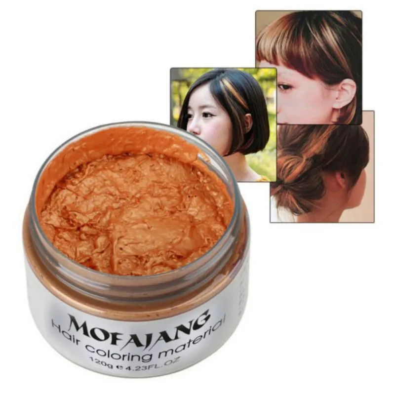 Plants Component Disposable Hair Dye Mud Cream Hair Coloring Material Styling One-Time Hair Wax Easy To Wash