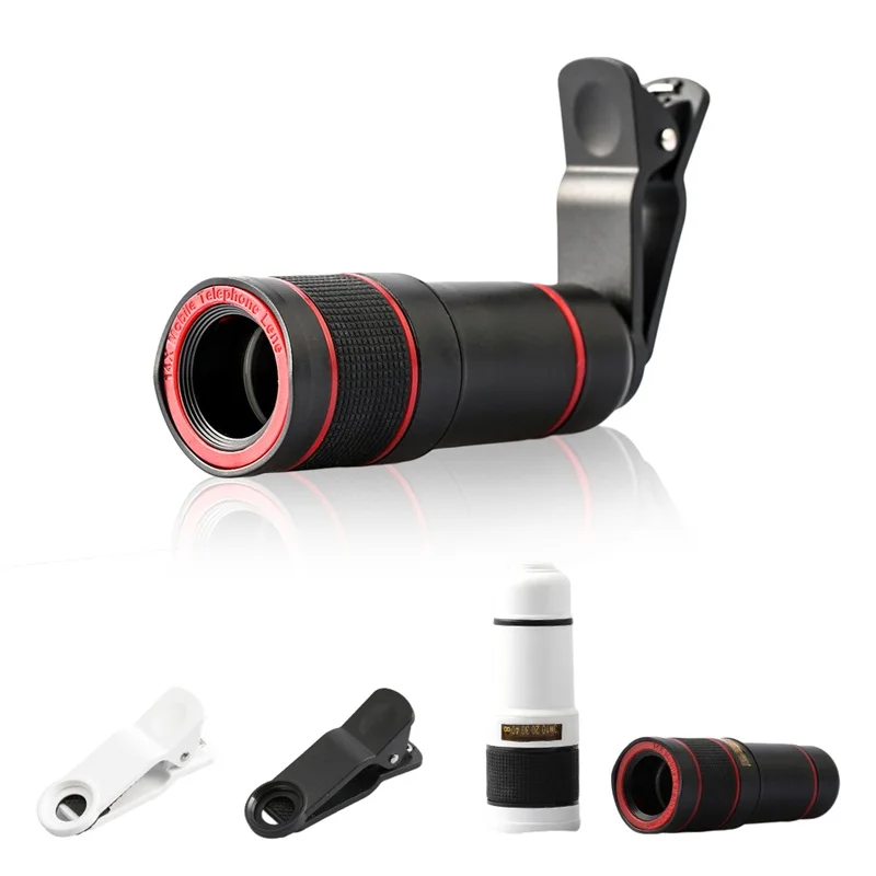 Mobile Phone Telephoto Lens 14X Zoom Phone Camera Telephoto Telescope Lens For iPhone Samsung Phone Portable