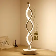 Современный простой светодиодный настольная лампа для учебы, спальни, гостиничной комнаты, прикроватная декоративная настольная лампа, источник творчества