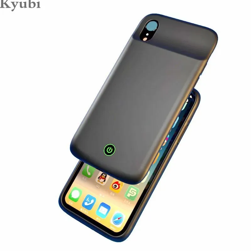 

5000mah high capacity battery charger case for iphone x xs external portable wireless charging cover for iphone x xs luxury