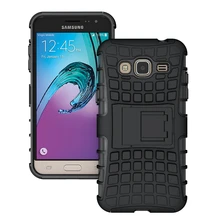 Для 2016 Samsung Galaxy J3 Case J300 J320 J32F Тяжелых Duty Броня Ударопрочного Силиконовой Резины Телефон Case Cover For Samsung J3 (