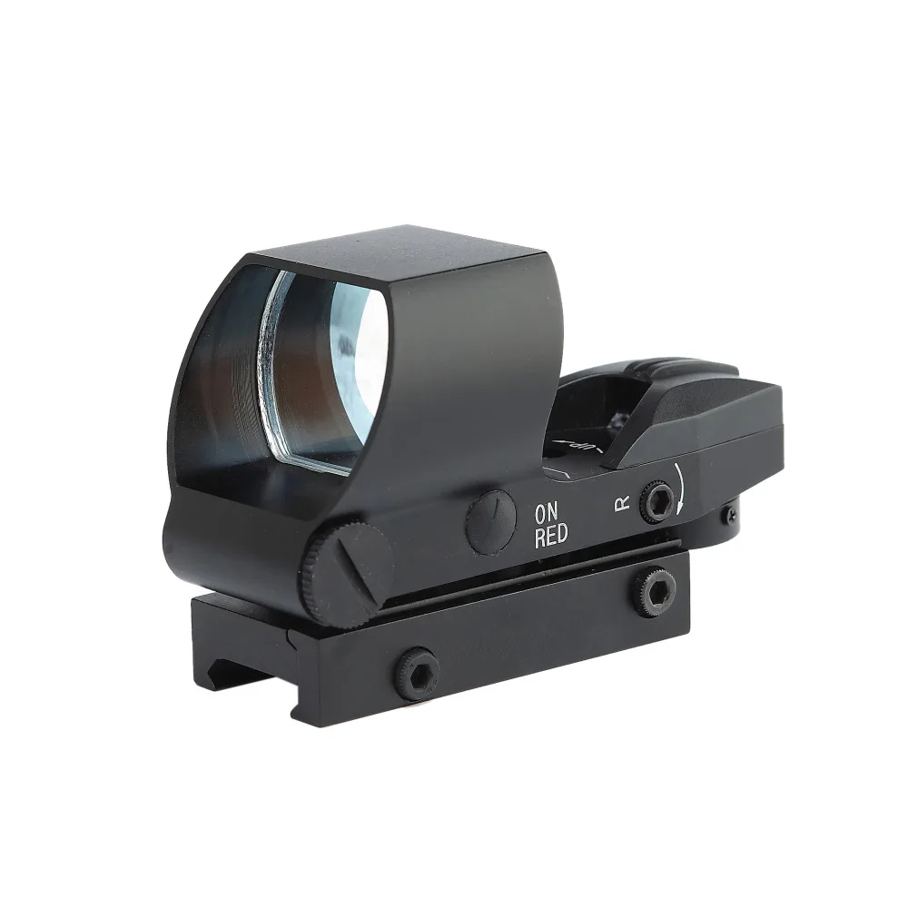 1X22 4 Reticle Reflective Red Green Dot Sight Scope Tactical Hunting