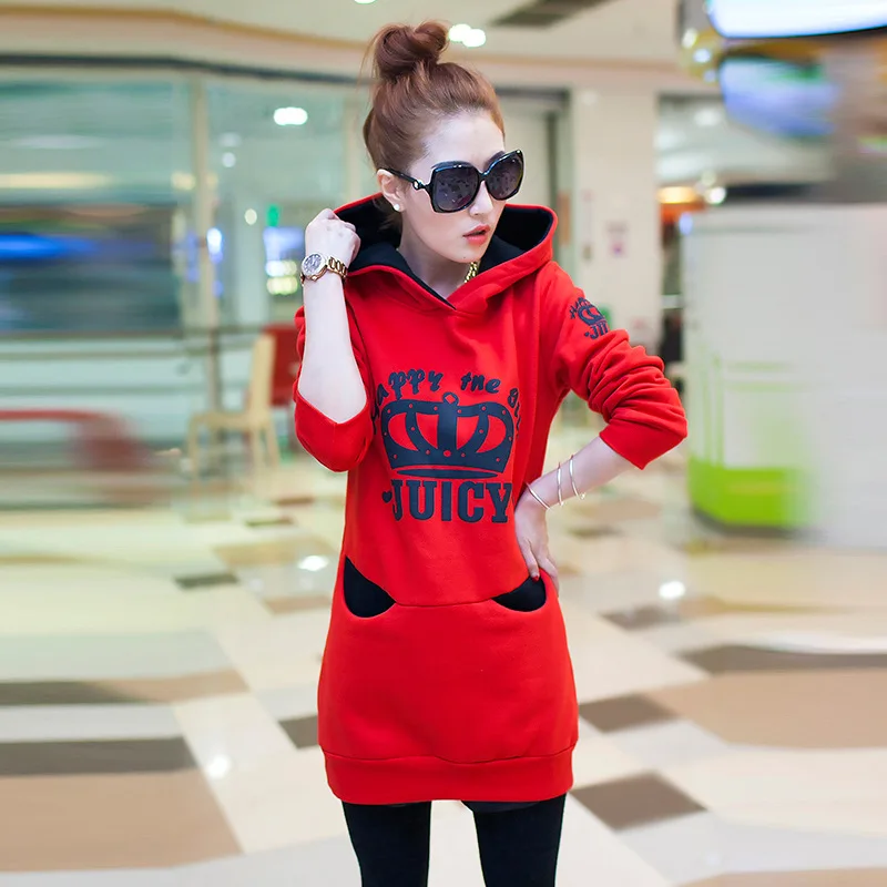 2017 Spring Autumn font b Women s b font Sweatshirt Loose Hooded font b Jacket b