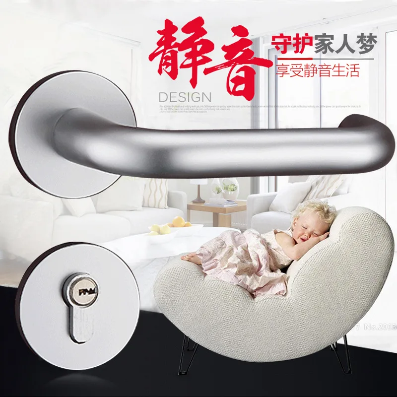 

2018 Rushed Cadeado Padlock Direct Sale Indoor Door Lock Fission Space Aluminum Alumina Mechanical Locks Wood Bedroom Hold Hand