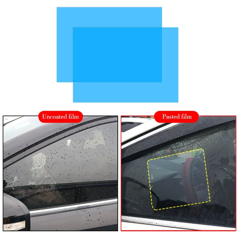 

Car Rearview Mirror Protective Film Anti Fog Side Windows Clear Rainproof Anti Fogging Soft Film Auto Safe Driving Accessories