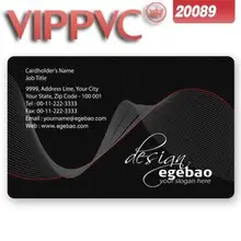 A20089 ПВХ пластиковая визитка Белый пластик