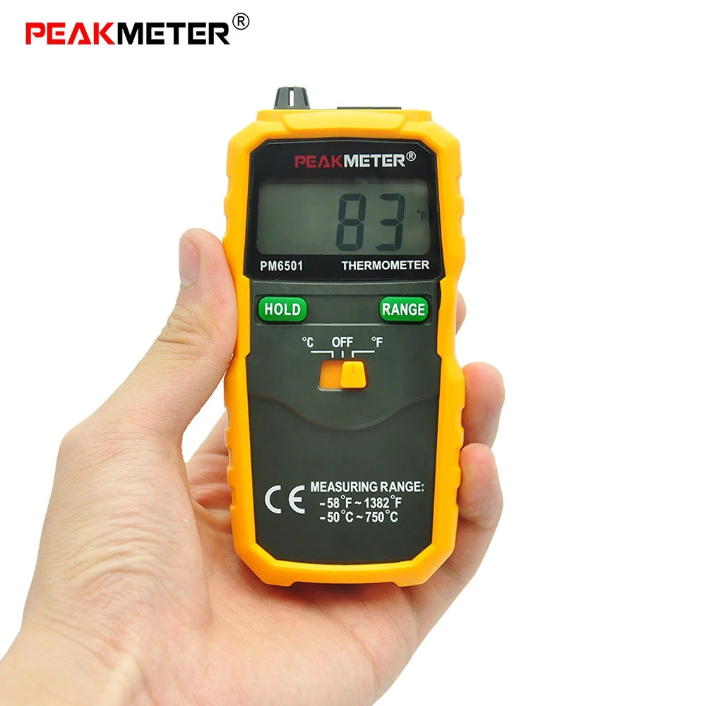 PEAKMETER PM6501 High Accuracy LCD Wireless Digital Thermometer K type
