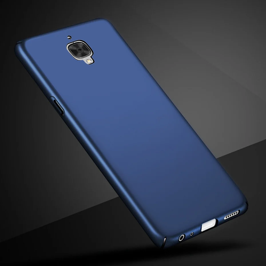 Роскошный Матовый чехол для телефона OnePlus 3 3T Three ультра тонкий жесткий пластиковый защитный чехол для One Plus 3 3T Oneplus3 бампер чехол - Цвет: Royal Blue