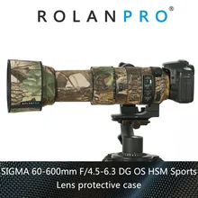 ROLANPRO покрытие объектива камеры камуфляж дождевик для SIGMA 60-600 мм f4.5-6,3 DG OS HSM Спортивная камуфляжная Защитная крышка пистолеты одежда