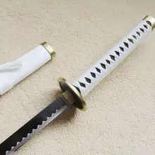 S2664 японского аниме RORONOA Зоро WADO ICHIMONJI меч черный клинок край Хамон 4" одна деталь