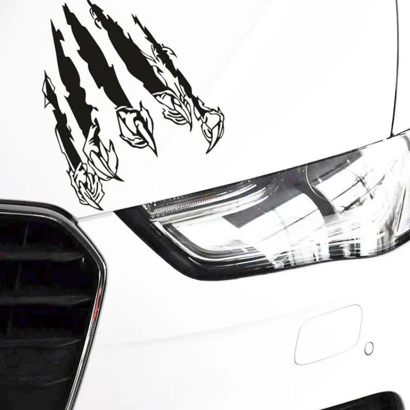 

2018 new Funny Ghost Monster Zombie Halloween Sticker Scratch Stripe Claw Marks Reflective Car Sticker Decal Car Styling