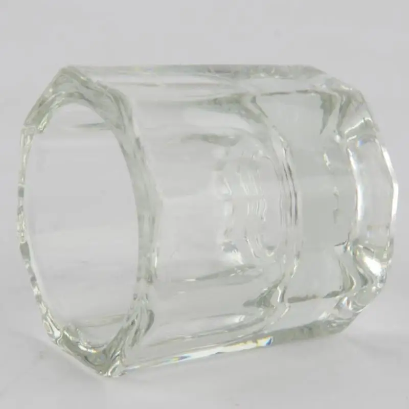 Shellhard 1pc Dappen Dish Manicures Crystal Glass Dappen Dish Cup Nail Art Acrylic For Liquid Powder Tool