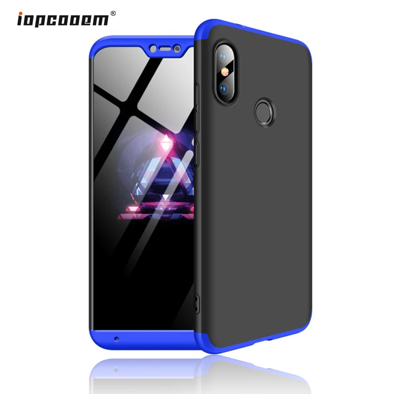 Xiaomi Mi A2 Lite чехол Redmi 6 Pro 360 полная защита ударопрочный Жесткий Тонкий для Чехлы Coque |