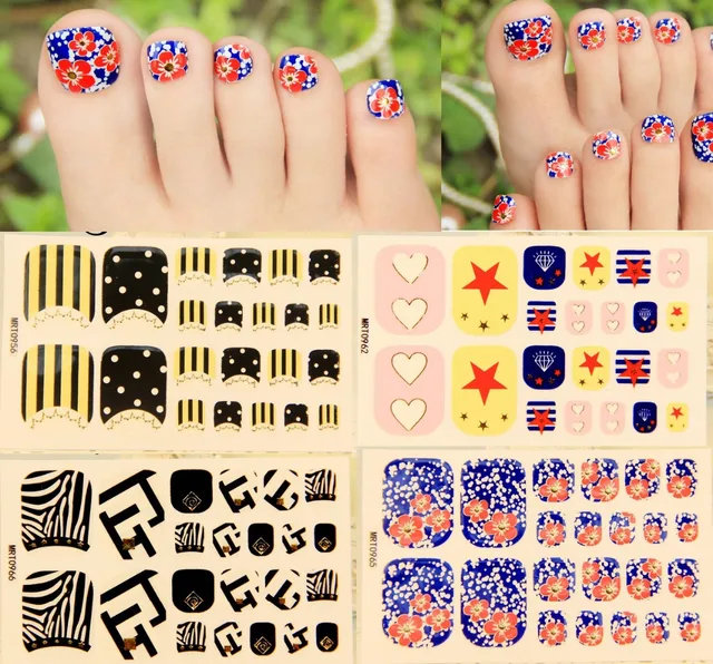 220 Patterns Decals Peacock Feather Professional Nail Art Stickers