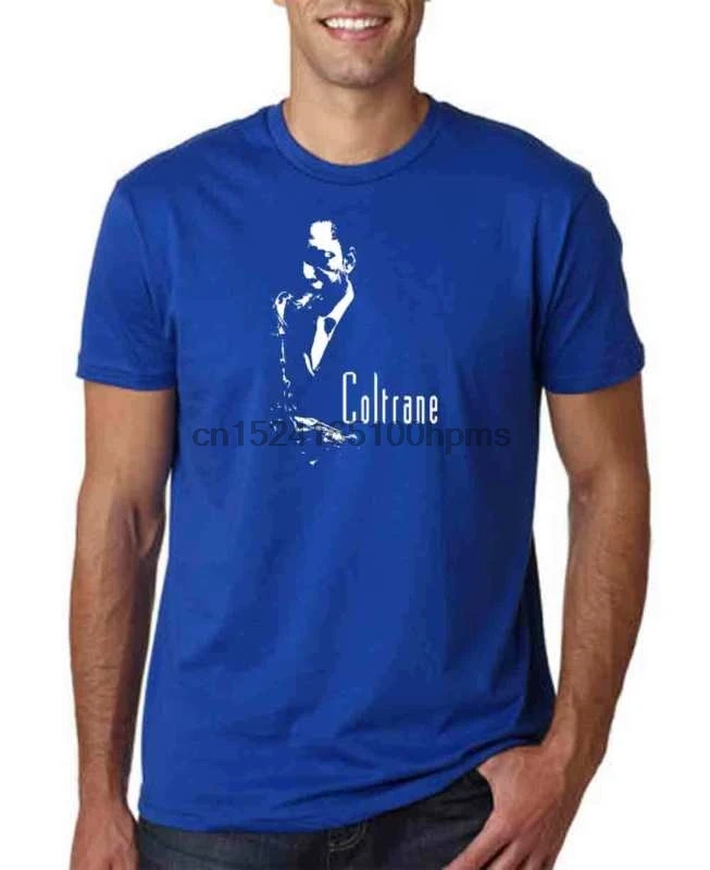 

JOHN COLTRANE JAZZ ROYAL BLUE MEN T SHIRT MUSIC SAX BEBOP BLUES SAXOPHONE MILES