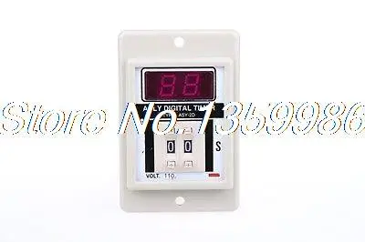 

AC 110V Power ON Delay Timer Time Relay 1-99s with base socket