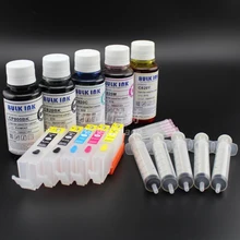 Чернильные картриджи многоразового использования с постоянными ЧИПАМИ+ набор чернил для заправки PGI-670 CLI-671