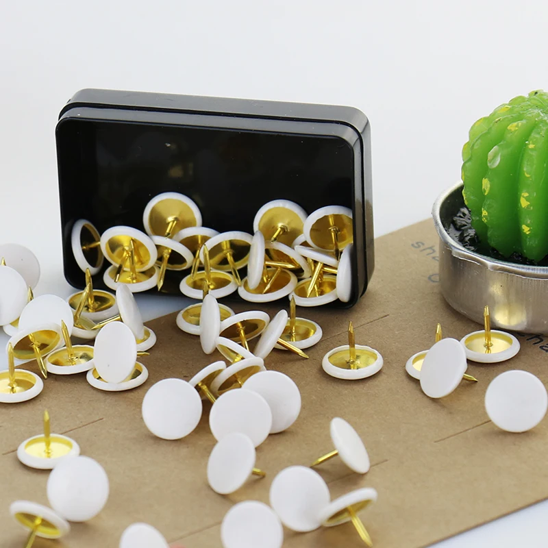 TUTU 50pcs/set Colorful Metal Push Pins Paper Map Cork Board Capped Headed Fixing Thumb Tacks Pin Office School Supplies H0008 3 TUTU 50pcs/set Colorful Metal Push Pins Paper Map Cork Board Capped Headed Fixing Thumb Tacks Pin Office School Supplies H0008 3