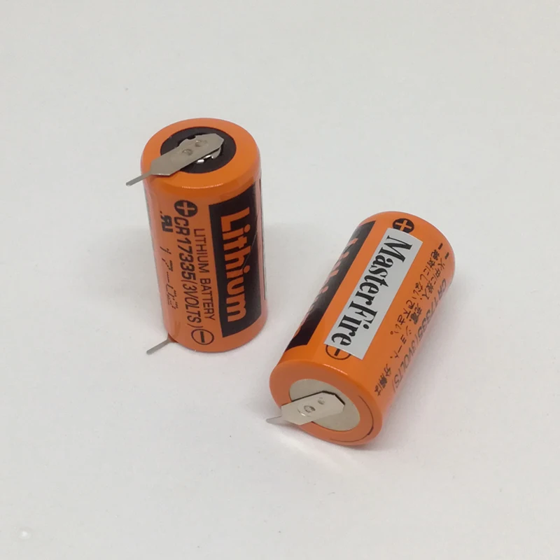

MasterFire 10pcs/lot 100% New Brand SANYO PLC Lithium Battery CR17335 3V Batteries With Tabs ( CR17335) Free Shipping