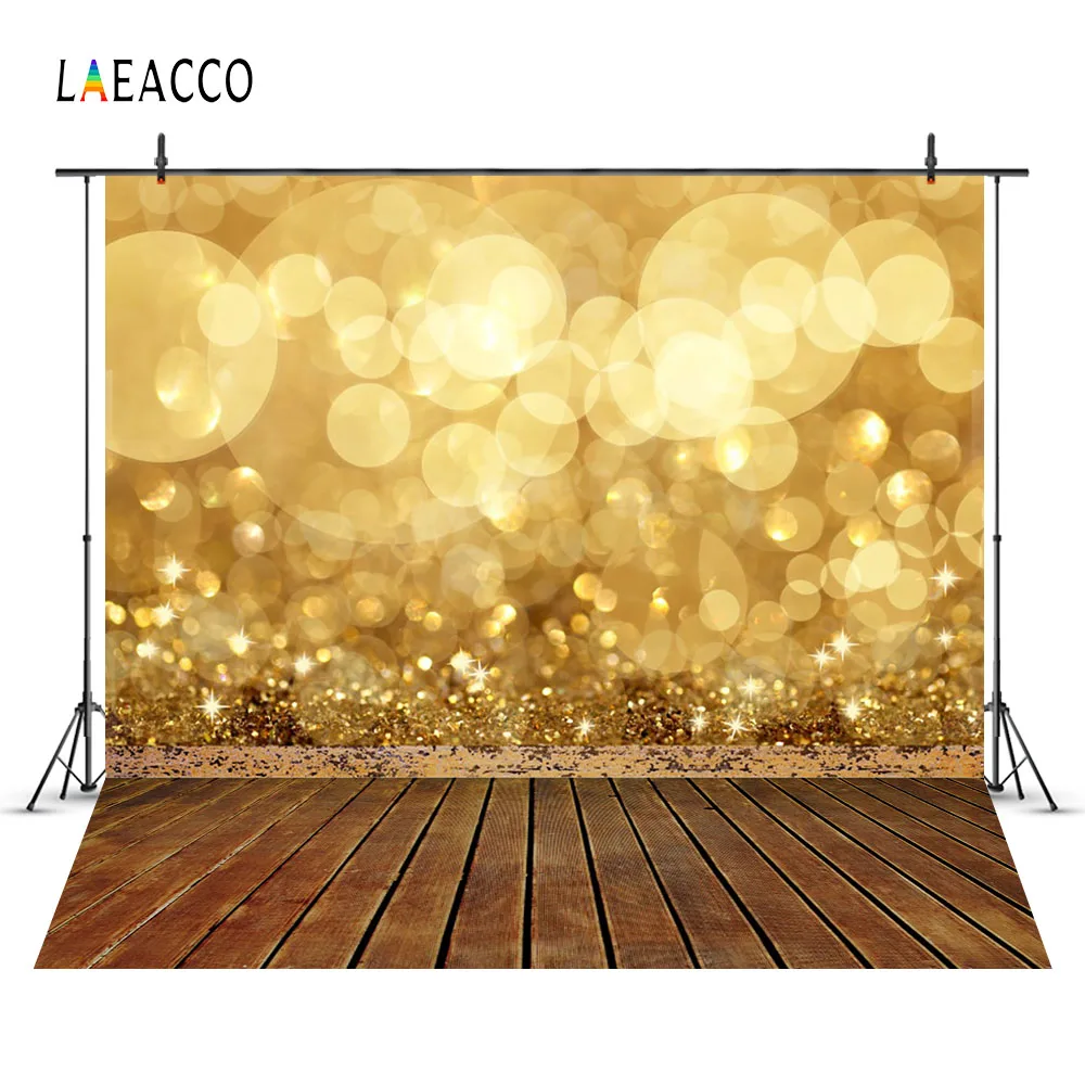 Laeacco Glittering Polka Dot Light Bokeh Wooden Floor Photography Backgrounds Customized Photographic Backdrops For Photo Studio laeacco vintage old wooden board plank texture photography backgrounds customized photography backdrops for photo studio