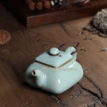 Кунг-фу, чайный набор, чайный набор, горшок, хрустящая глазурь, Longquan, Celadon, керамический горшок, китайский чайный горшок, фарфоровый чайник, чайник