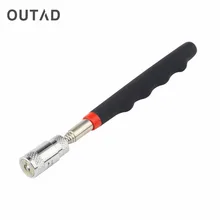 OUTAD Direct Selling Real Neodymium Imanes Mini Led Pick Up Tool Telescopic Magnetic Magnet For Picking Nuts And Bolts mini real stick neodymium imanes led pick up tool telescopic magnetic magnet tool for picking up nuts and bolts