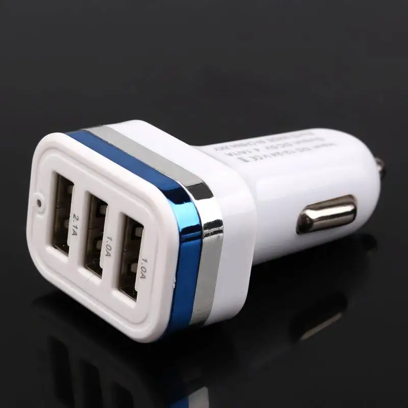 3 Port Auto Universal Portable Practical mini Three USB Adapter Car Charger |