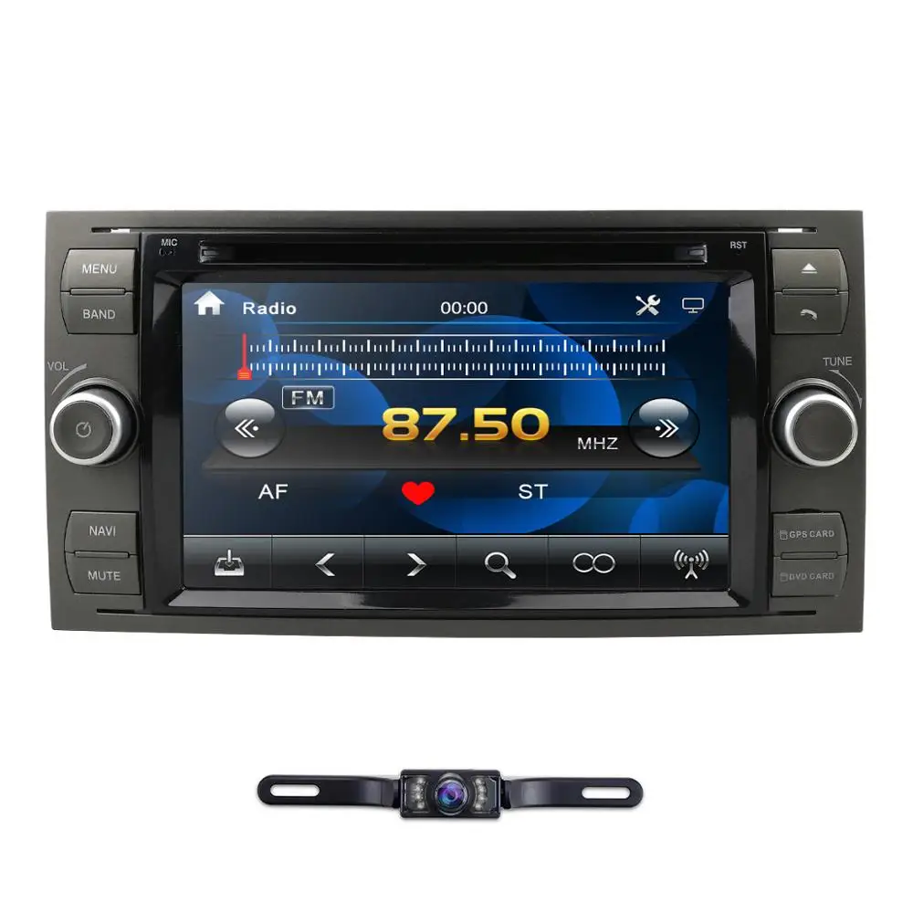 2 Din Автомобильный dvd-плеер для Ford Focus/Mondeo/Transit/C-MAX/Fiest gps навигация " Радио 1080P FM DAB+ стальное колесо управления камерой