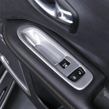 

For Jeep Compass Second Generation 2017 2018 ABS Matte Car Door Window Lift Button Control Panel Cover Only For Left Hand Drive