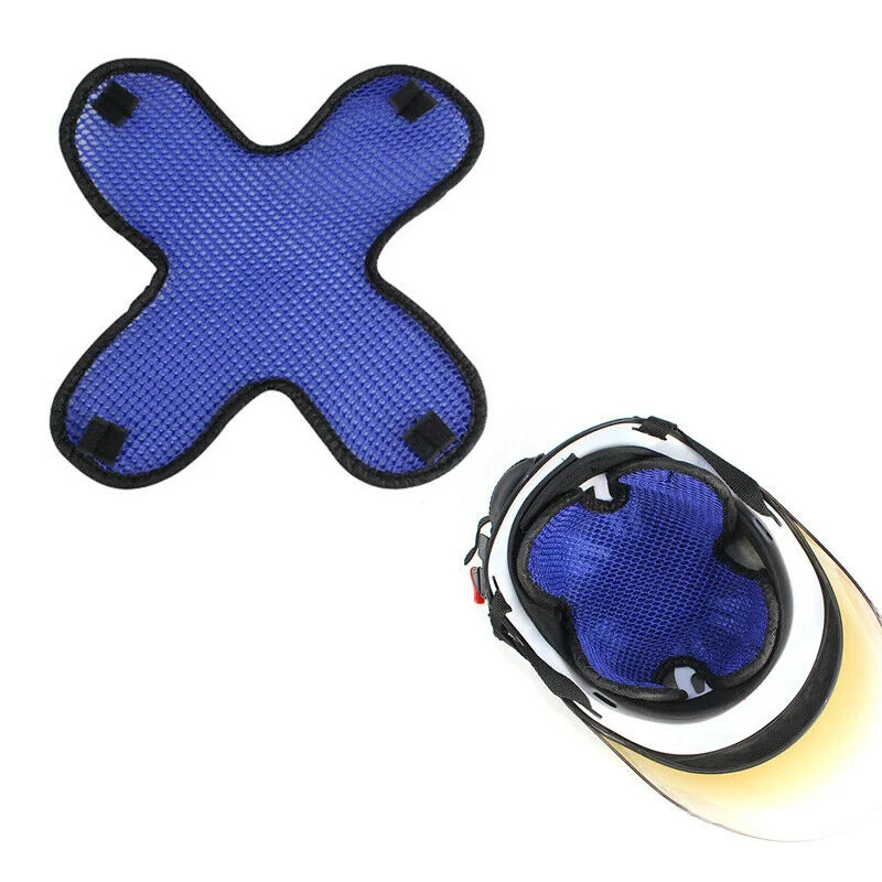 

X-Type Motorcycle Helmet inner Pad BreathableElectric Vehicle 3D Cellular Network Helmet Cushion Buffer Insulation Pad Helmet