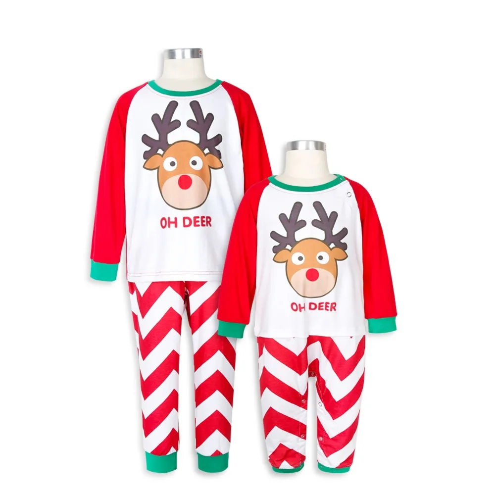 Одинаковые рождественские пижамы для всей семьи на год одежда для мамы и дочки комплект одежды для мамы и дочки комплект для мамы с оленем
