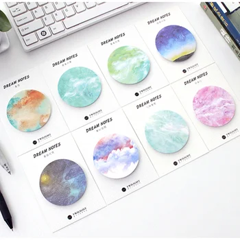 

40 pcs/Lot Dream note Starry sky memo pad Planet sticky post sticker Twilight Stationery Office material School supplies F665