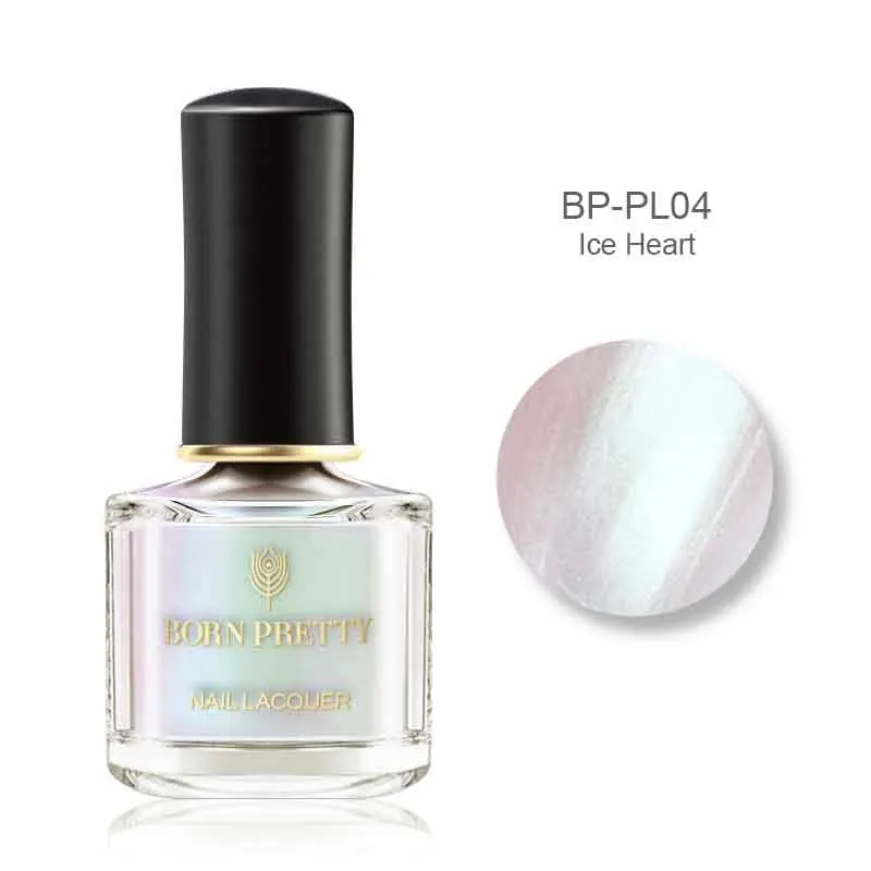 BORN PRETTY Shimmer Голографический лазерный лак для ногтей серия Быстросохнущий лак для маникюра цвет 6 мл - Цвет: BP-PL04