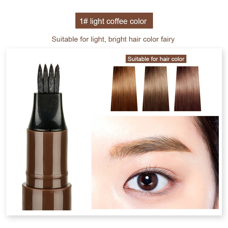 

SUAKE Makeup Microblading Tattoo Eyebrow Pencils Fork Tip Eyebrow Tattoo Pen Fine Sketch Enhancer Cosmetics TSLM1