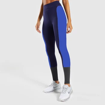 

NORMOV Fashion Womens Leggings High Waist Patchwork Skinny Slim Elastic Fitness Leggings Casual Polyester Workout Leggings