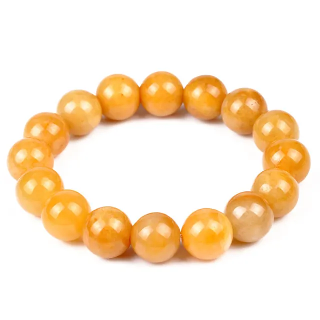 Lucky Feng Shui House Chalcedony Yellow Topaz Crystal Bracelet Lucky Feng Shui House Chalcedony Yellow Topaz Crystal Bracelet Enrichment Trick Wealth Stone