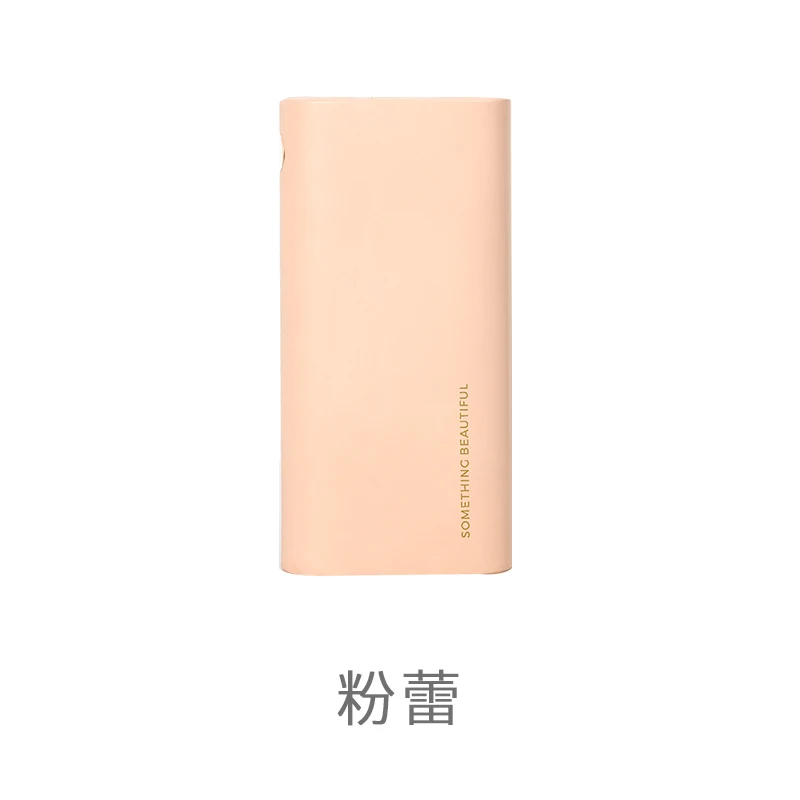 Внешний аккумулятор Maoxin, 20000 мА/ч, дизайн, цифровой дисплей, черный, мини, портативный, двойной, usb выход, micro type c, Двойной вход, powerbank - Цвет: Pink