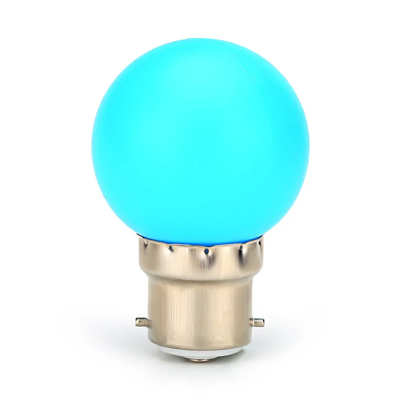 G45 светодиодный светильник B22 1 Вт энергосберегающая мини лампа 110-220 В Ночной светильник, декоративный белый/красный/синий/зеленый/желтый/розовый 10 шт./лот