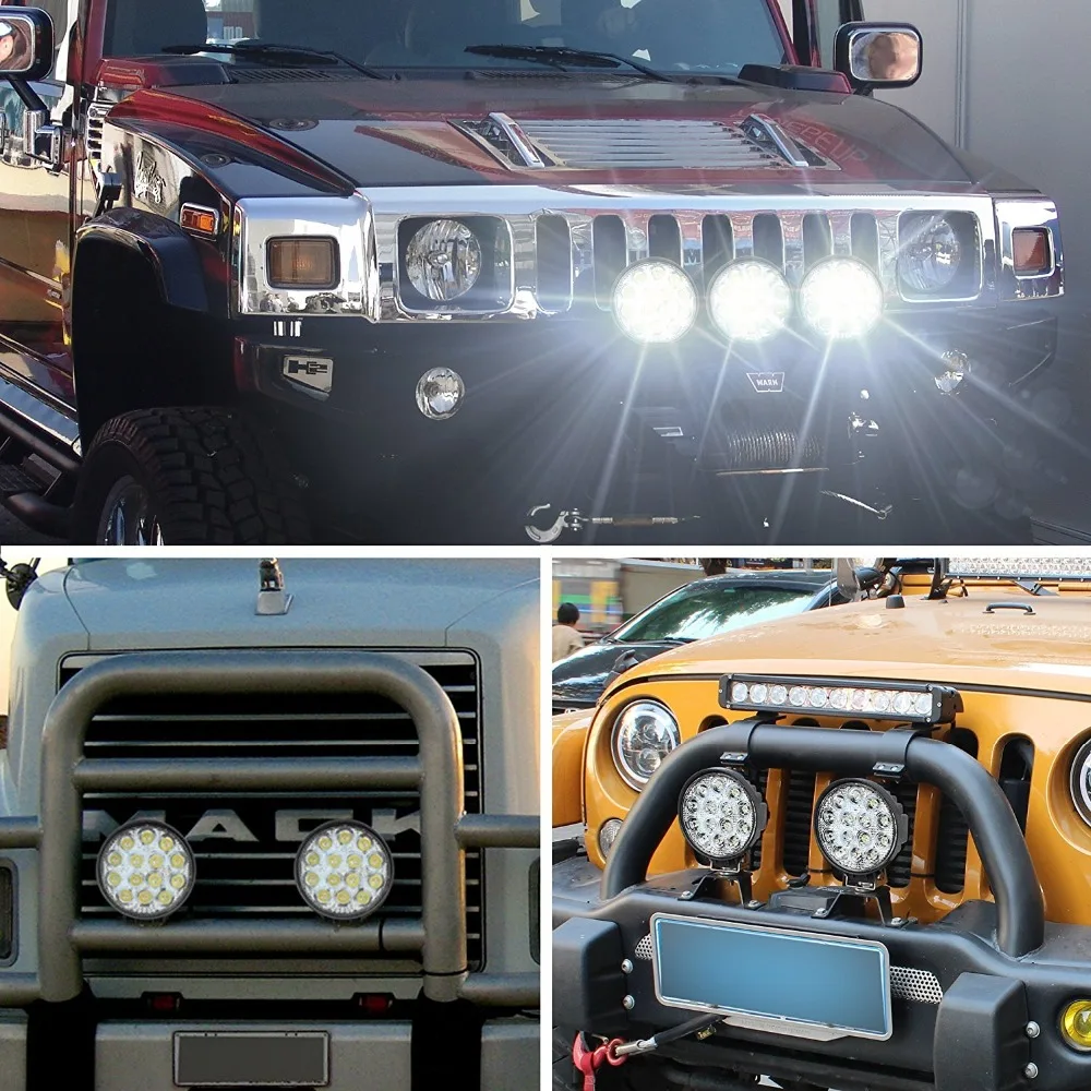 Marloo-4-5-42W-12V-24V-Round-LED-Off-Road-Lights-Spot-Fog-Work-Lights-For