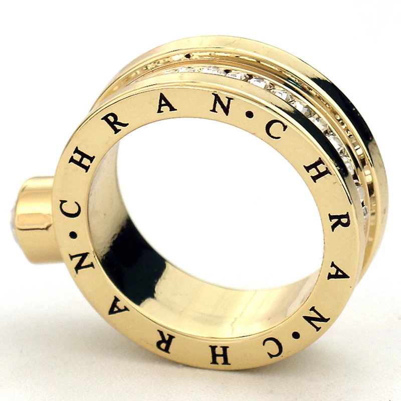 Chran классический серебристый цвет кристалл обручальные кольца для женщин прекрасный бренд ювелирные изделия Мода кубический циркон обручальное кольцо на палец