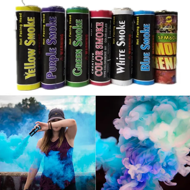 Colorful Fog Smoke Spray Bombs 8 Colors Fog Smoke Maker Smoke Spray