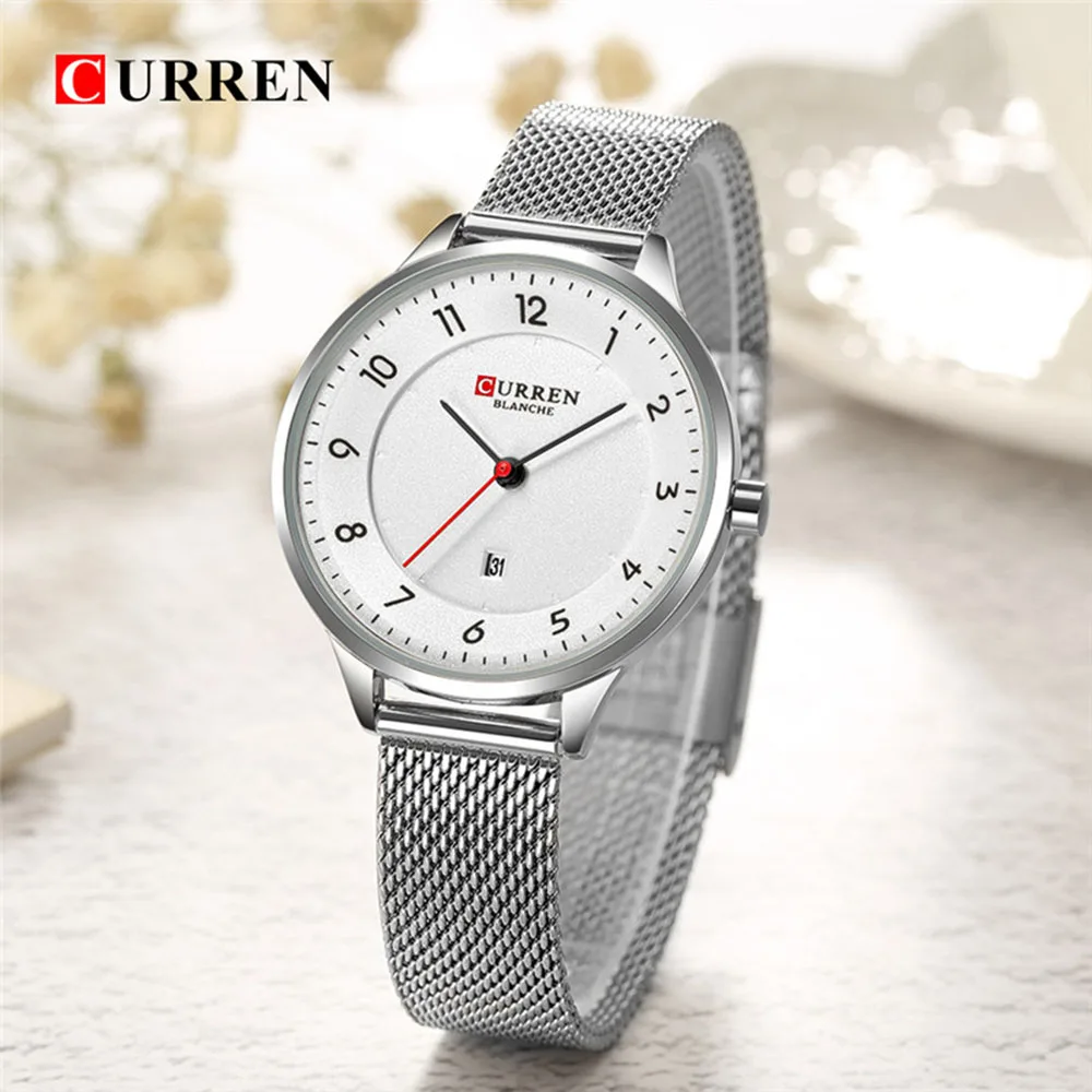 CURREN 9035 новые женские часы Кварцевые лучший бренд Роскошные модные женские наручные часы подарок для девушек relogio feminino