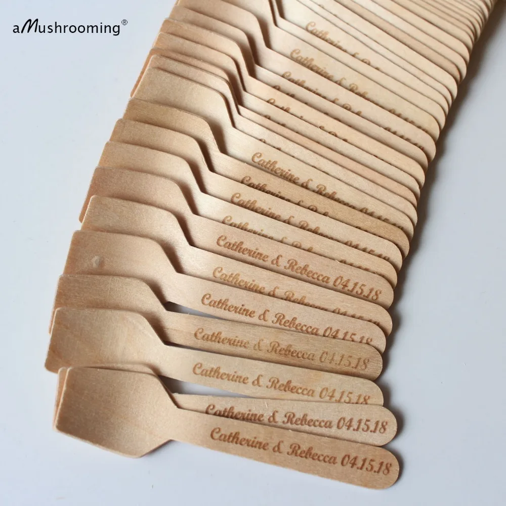 Wooden Spoons Personalized, Engraved Mini Spoon, Cooking Party Favors